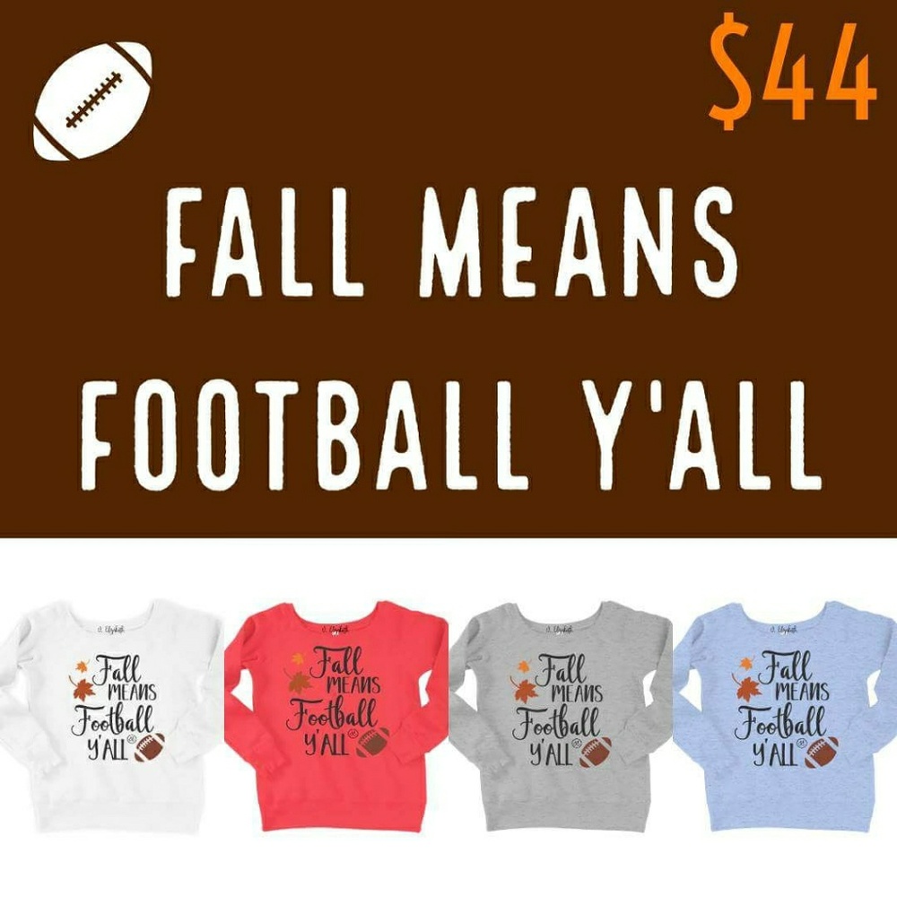 Fall means football slouchy sweaters